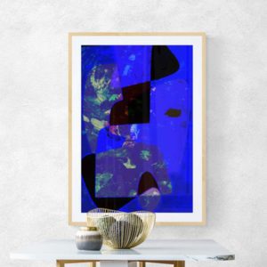 Adoration of Blues Abstract Designs 4