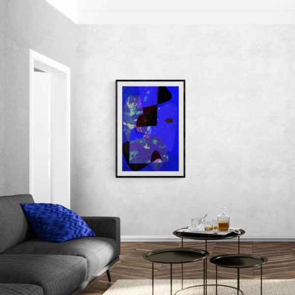 Adoration of Blues Abstract Designs 3