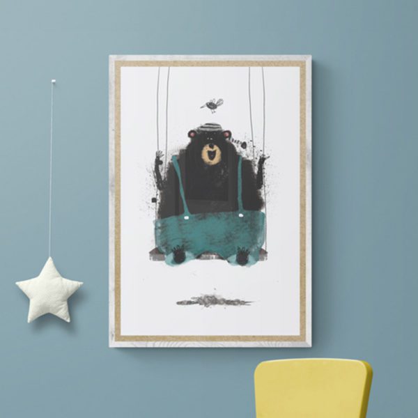 Bear on Swing Kids of All Ages 4