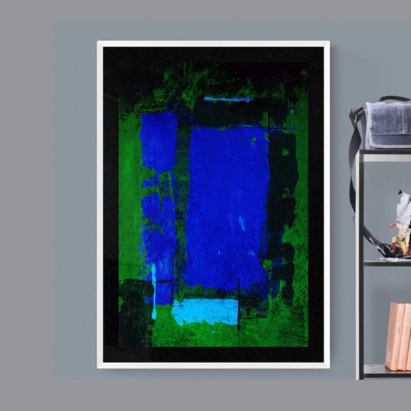 Blue Blocks Abstract Designs 6