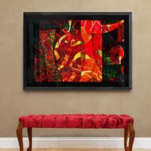 Red Vase Abstract Designs