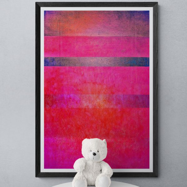 Pink Fields Abstract Designs 4