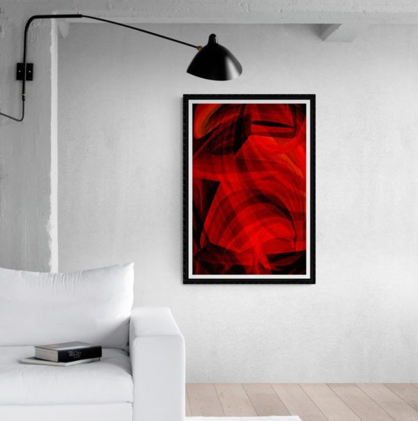 Black and Red Abstract Designs 6