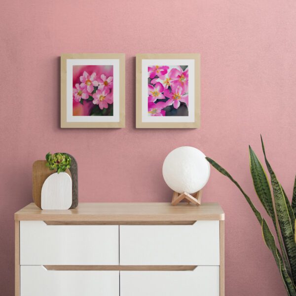 Pink Petal Series of 2 Floral 3