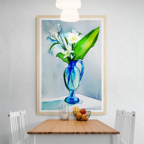 Blue Vase Floral 2