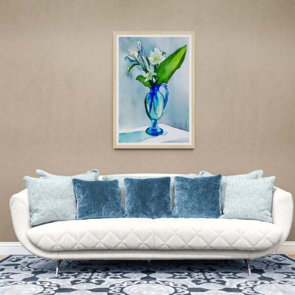 Blue Vase Floral 3