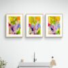 Triptych Abstract Abstract Designs 4